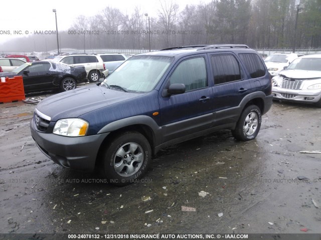 4F2CZ06173KM18969 - 2003 MAZDA TRIBUTE ES BLUE photo 2