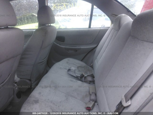 KMHCG45C45U671475 - 2005 HYUNDAI ACCENT GL RED photo 8