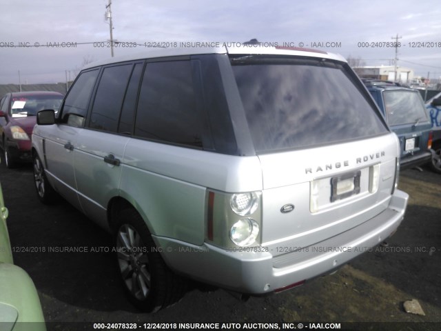 SALMF13486A218994 - 2006 LAND ROVER RANGE ROVER SUPERCHARGED SILVER photo 3