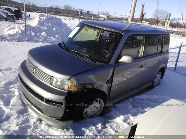 JTLKT324X64052906 - 2006 TOYOTA SCION XB 灰色 照片 2