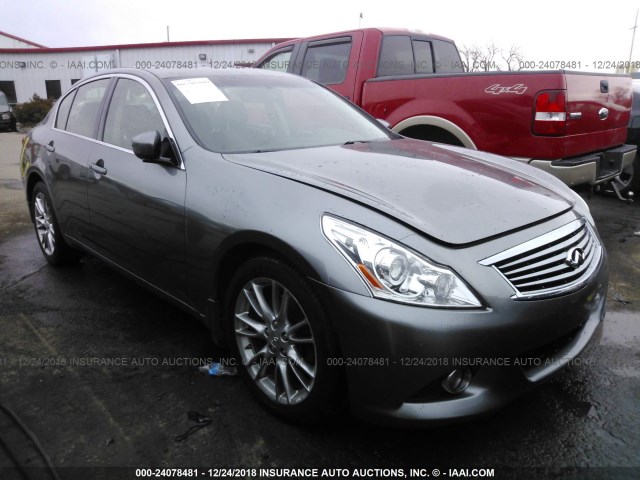 JN1CV6AR2DM760009 - 2013 INFINITI G37 GRAY photo 1