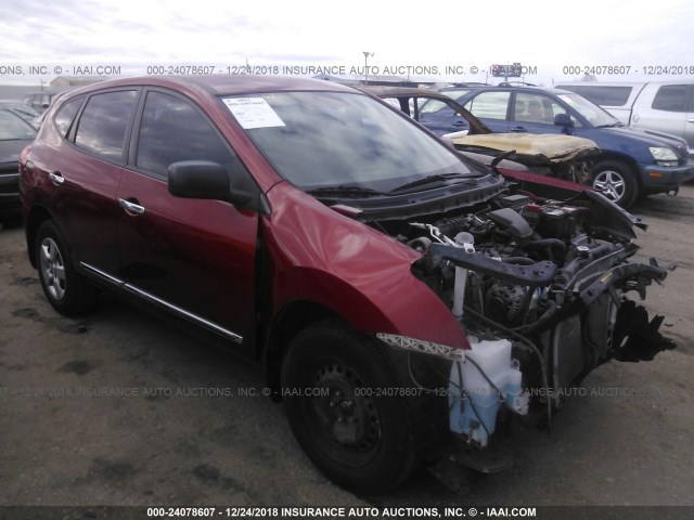 JN8AS5MT7CW299721 - 2012 NISSAN ROGUE S/SV RED photo 1