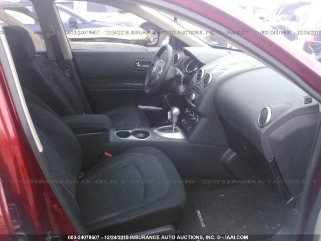 JN8AS5MT7CW299721 - 2012 NISSAN ROGUE S/SV RED photo 5