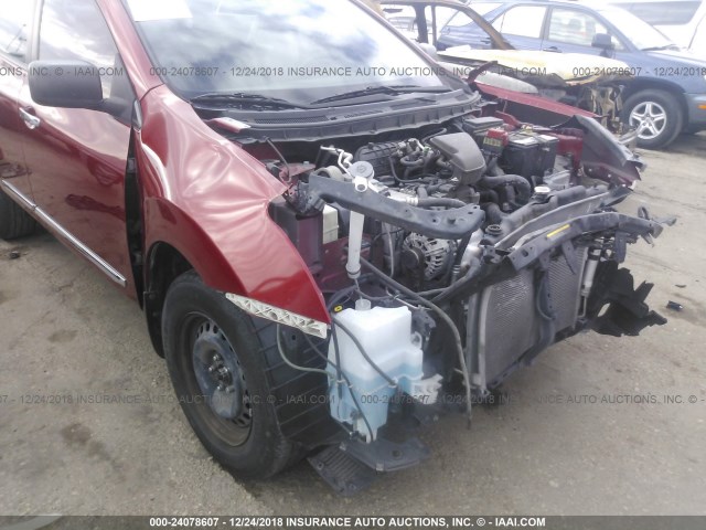 JN8AS5MT7CW299721 - 2012 NISSAN ROGUE S/SV RED photo 6