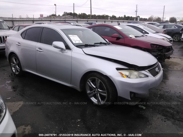 JTHBF5C2XB5134293 - 2011 LEXUS IS 250 SILVER photo 1