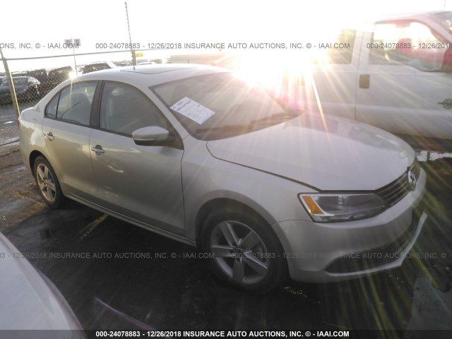 3VWLL7AJ5BM087556 - 2011 VOLKSWAGEN JETTA TDI TAN photo 1