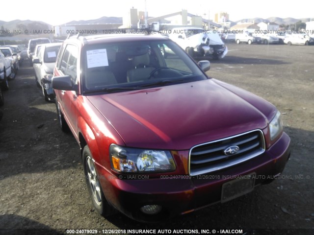 JF1SG65683H705130 - 2003 SUBARU FORESTER 2.5XS RED photo 1