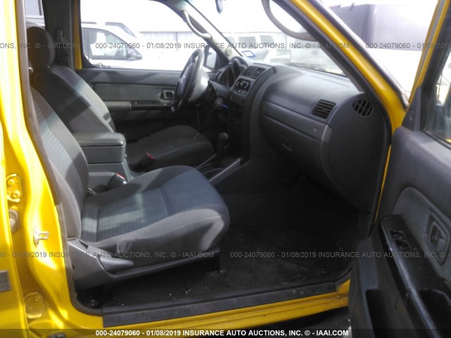 5N1ED28T72C546800 - 2002 NISSAN XTERRA XE/SE YELLOW photo 5