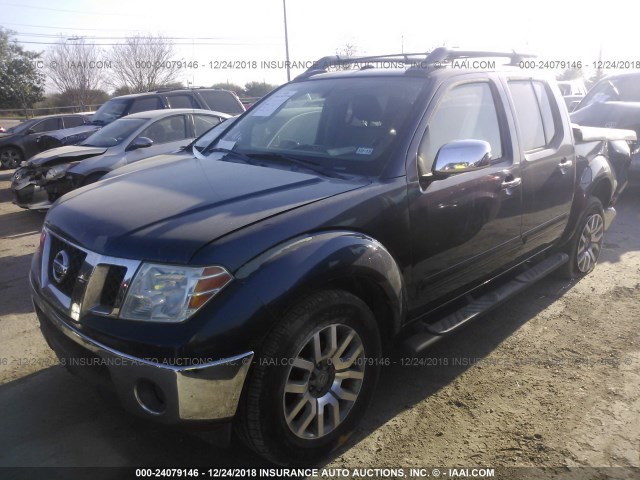 1N6AD0ER0AC402839 - 2010 NISSAN FRONTIER CREW CAB SE/LE/NISMO BLUE photo 2