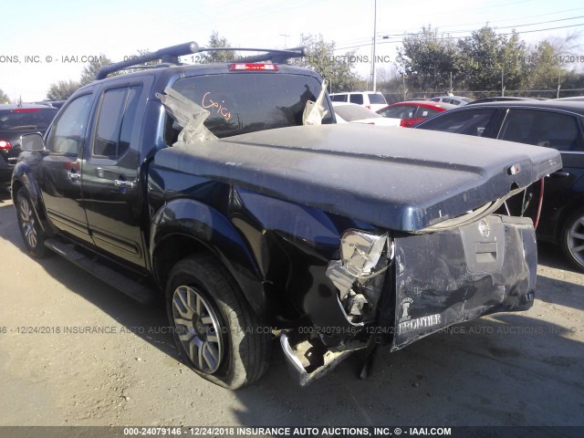 1N6AD0ER0AC402839 - 2010 NISSAN FRONTIER CREW CAB SE/LE/NISMO BLUE photo 3