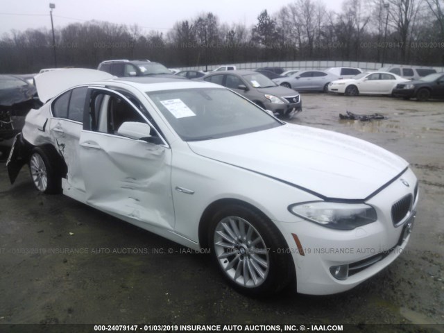 WBAXH5C53DD109186 - 2013 BMW 528 XI WHITE photo 1