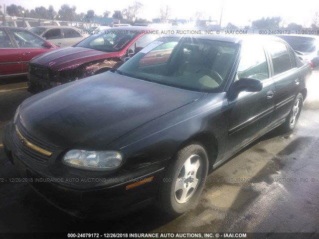 1G1NE52J43M537809 - 2003 CHEVROLET MALIBU LS 黑色 照片 2