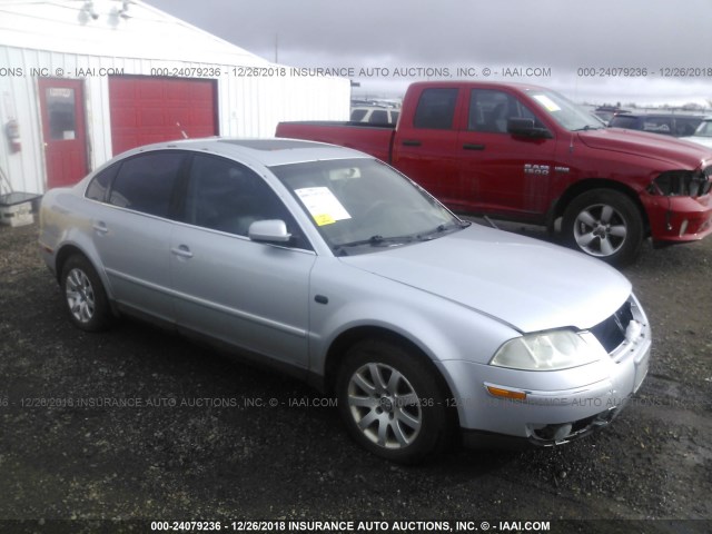 WVWPD63B52P288787 - 2002 VOLKSWAGEN PASSAT GLS SILVER photo 1