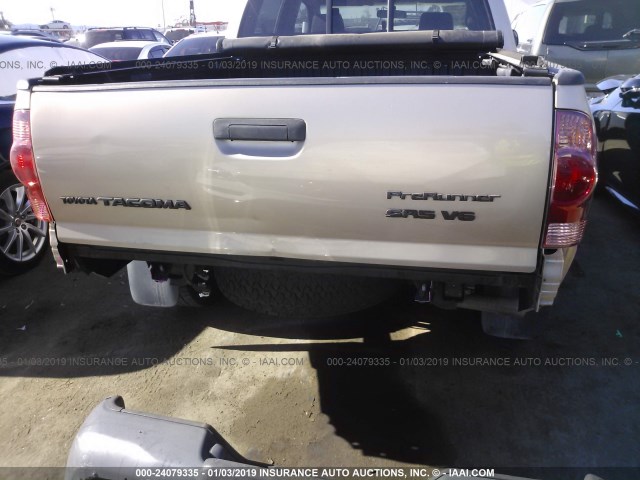 5TEJU62N77Z420594 - 2007 TOYOTA TACOMA DOUBLE CAB PRERUNNER GOLD photo 6