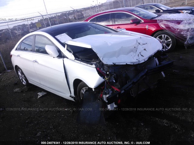 5NPEC4ACXCH461341 - 2012 HYUNDAI SONATA SE/LIMITED WHITE photo 1