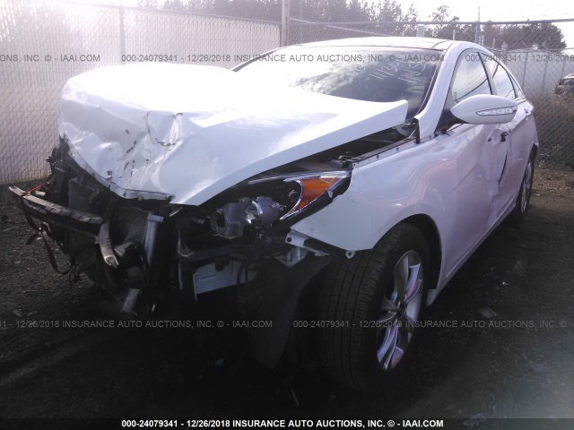 5NPEC4ACXCH461341 - 2012 HYUNDAI SONATA SE/LIMITED WHITE photo 6