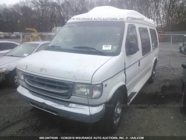 1FDNS24LXYHA97331 - 2000 FORD ECONOLINE E250 VAN WHITE photo 2