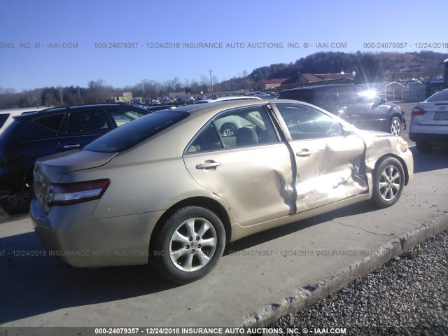 4T1BF3EK1BU624562 - 2011 TOYOTA CAMRY SE/LE/XLE 金色 照片 4