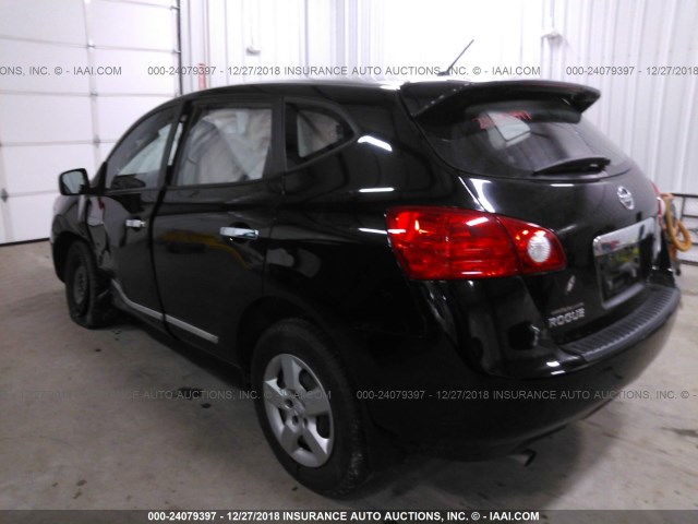 JN8AS5MT1DW528802 - 2013 NISSAN ROGUE S/SV BLACK photo 3