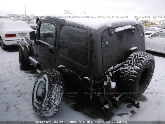 1J4FY49SXXP485645 - 1999 JEEP WRANGLER / TJ SAHARA BLACK photo 3