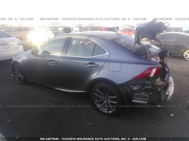 JTHBF1D29F5056425 - 2015 LEXUS IS 250 GRAY photo 3