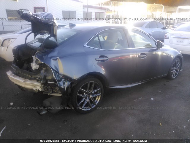 JTHBF1D29F5056425 - 2015 LEXUS IS 250 GRAY photo 4