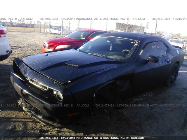 2C3CDZAG6JH161682 - 2018 DODGE CHALLENGER SXT BLACK photo 2