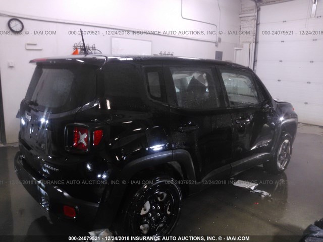 ZACCJBAB6HPE99950 - 2017 JEEP RENEGADE SPORT BLACK photo 4