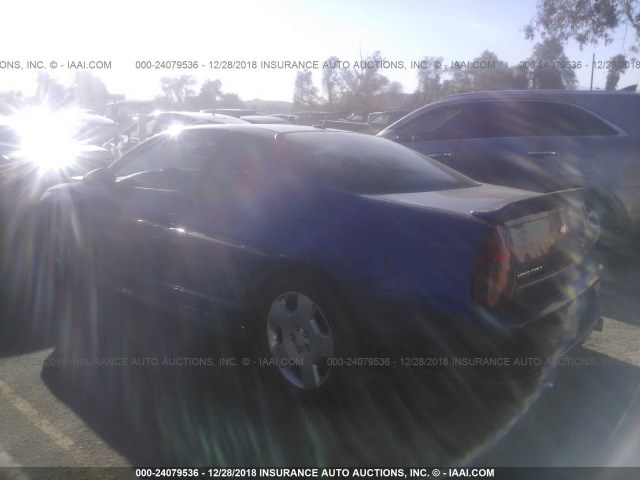 2G1WL15C669176357 - 2006 CHEVROLET MONTE CARLO SS 蓝色 照片 3