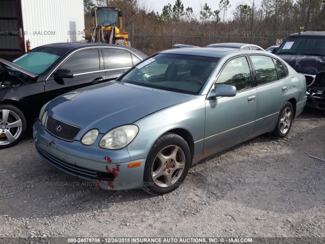 JT8BD68S3Y0087439 - 2000 LEXUS GS 300 BLUE photo 2