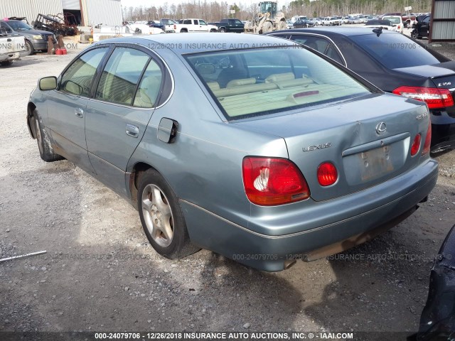 JT8BD68S3Y0087439 - 2000 LEXUS GS 300 BLUE photo 3