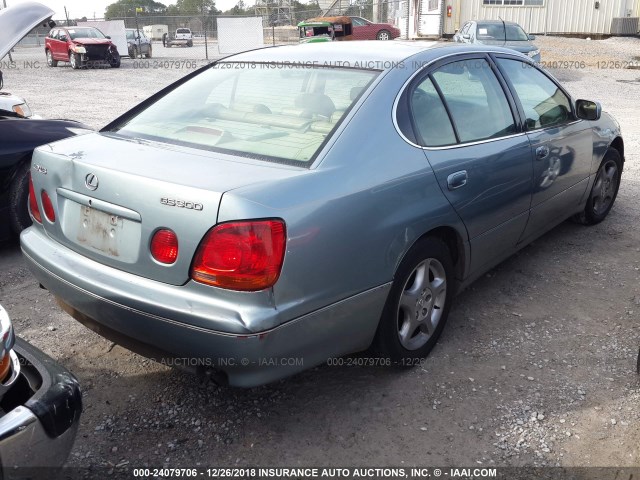 JT8BD68S3Y0087439 - 2000 LEXUS GS 300 BLUE photo 4