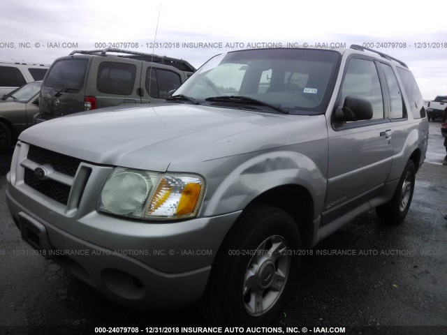 1FMYU60E42UD21892 - 2002 FORD EXPLORER SPORT SILVER photo 2