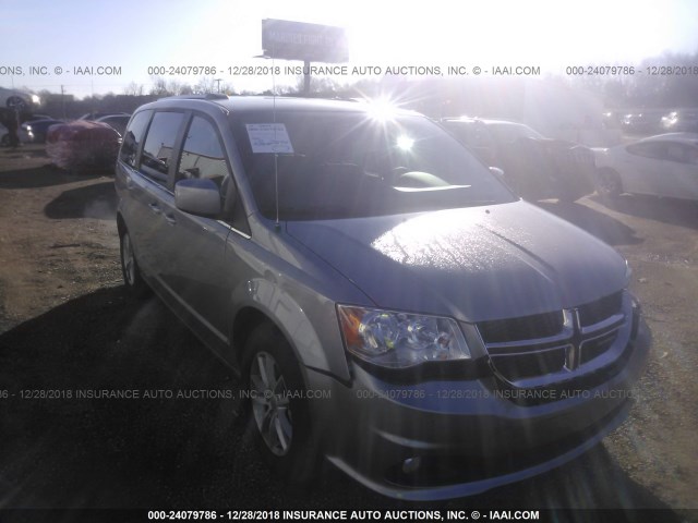 2C4RDGCG9KR544096 - 2019 DODGE GRAND CARAVAN SXT SILVER photo 1