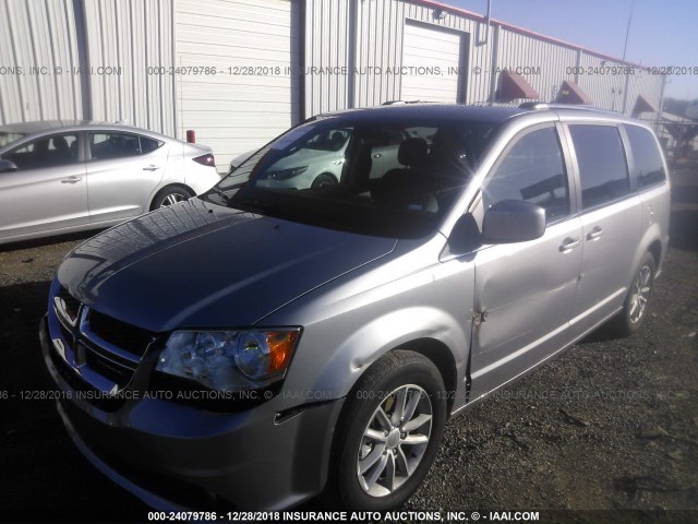 2C4RDGCG9KR544096 - 2019 DODGE GRAND CARAVAN SXT SILVER photo 2