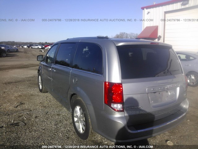 2C4RDGCG9KR544096 - 2019 DODGE GRAND CARAVAN SXT SILVER photo 3