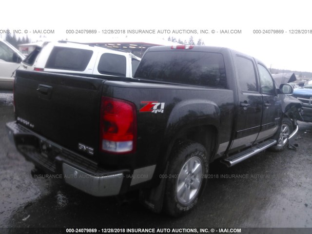 3GTP2WE72DG233333 - 2013 GMC SIERRA K1500 SLT BLACK photo 4