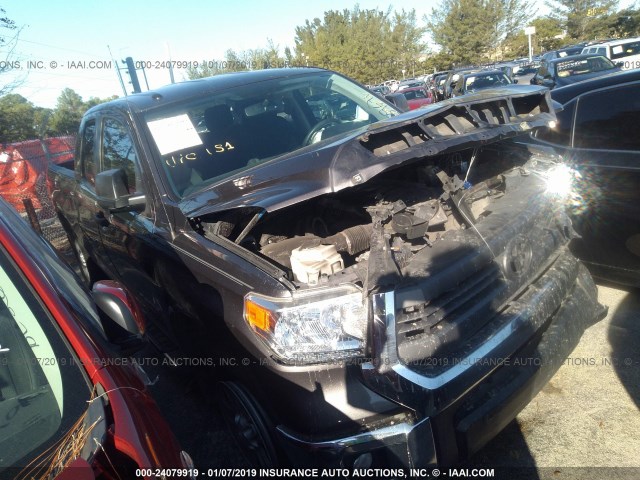 5TFRM5F15FX089671 - 2015 TOYOTA TUNDRA DOUBLE CAB SR/SR5 BLACK photo 1