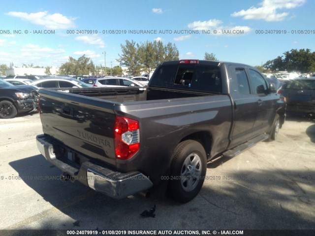 5TFRM5F15FX089671 - 2015 TOYOTA TUNDRA DOUBLE CAB SR/SR5 BLACK photo 4