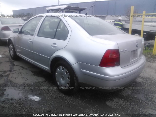 3VWRK29M91M068943 - 2001 VOLKSWAGEN JETTA GL SILVER photo 3