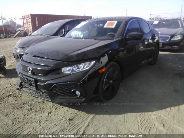 SHHFK7H72HU401317 - 2017 HONDA CIVIC EXL BLACK photo 2