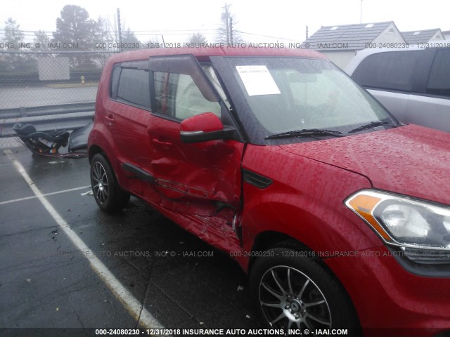 KNDJT2A64C7367120 - 2012 KIA SOUL +/!/SPORT RED photo 6