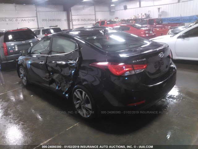 5NPDH4AE6EH509452 - 2014 HYUNDAI ELANTRA SE/SPORT/LIMITED BLACK photo 3