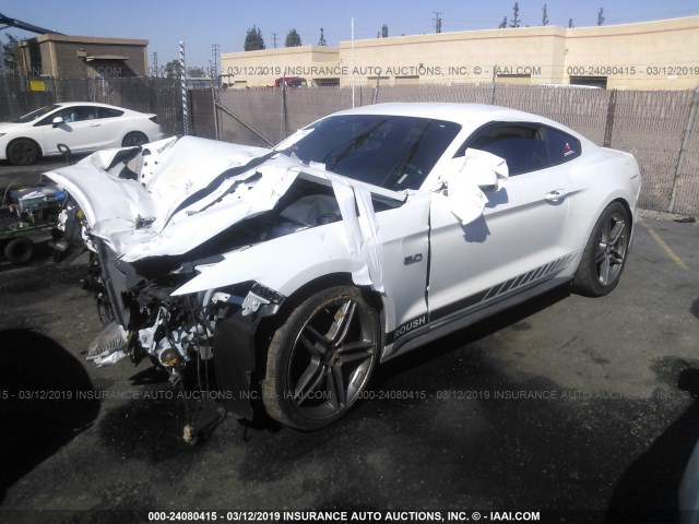 1FA6P8CF7F5409831 - 2015 FORD MUSTANG GT WHITE photo 2