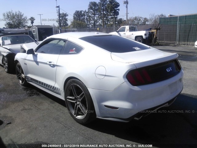 1FA6P8CF7F5409831 - 2015 FORD MUSTANG GT WHITE photo 3