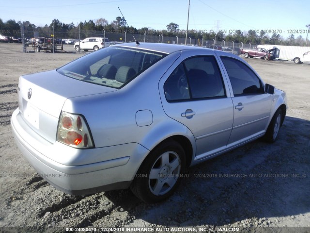 3VWSB69M82M104860 - 2002 VOLKSWAGEN JETTA GLS SILVER photo 4