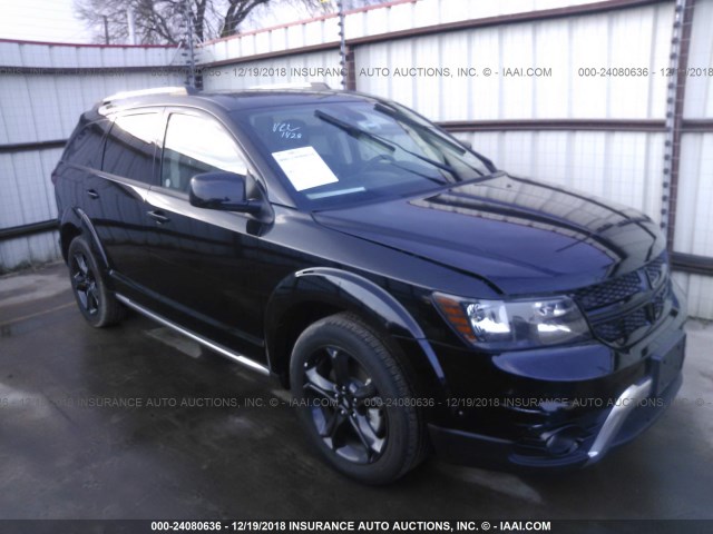 3C4PDDGGXJT386444 - 2018 DODGE JOURNEY BLACK photo 1