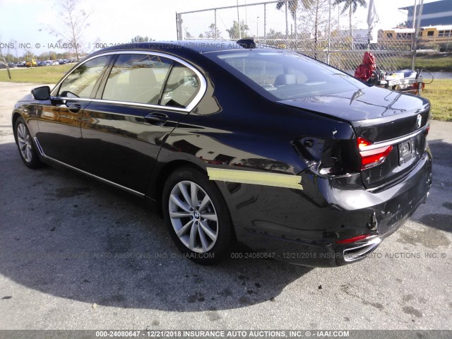 WBA7E2C58JG742770 - 2018 BMW 740 I BLACK photo 3