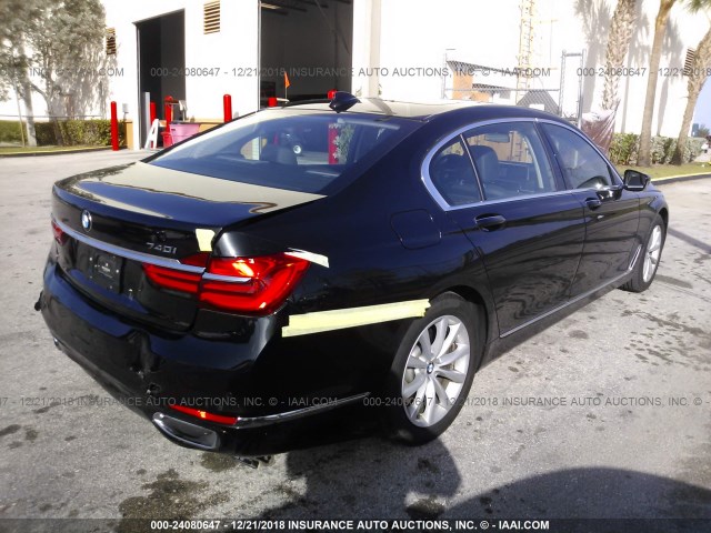 WBA7E2C58JG742770 - 2018 BMW 740 I BLACK photo 4