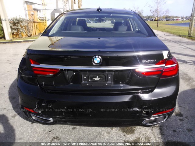 WBA7E2C58JG742770 - 2018 BMW 740 I BLACK photo 6